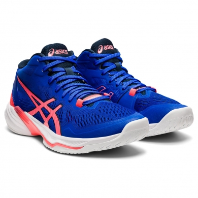 Asics Buty do siatkówki Sky Elite FF MT 2 niebieskie/koralowe damskie